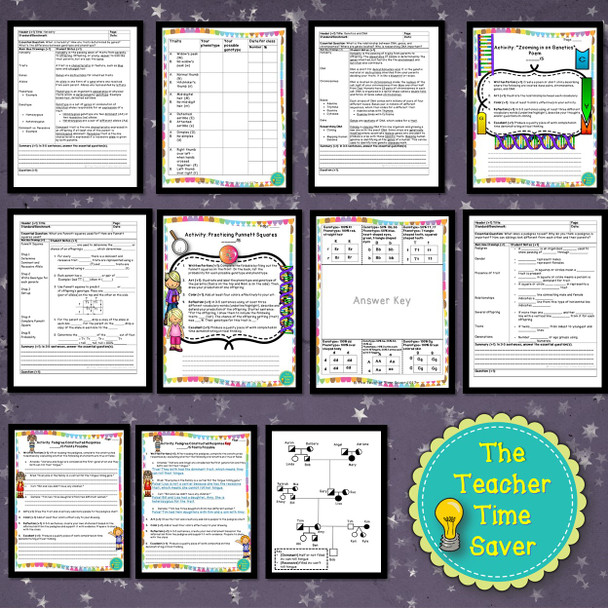 Genetics and Heredity Science Notebook Bundle