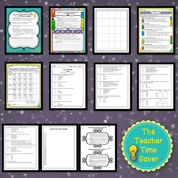 Genetics and Heredity Science Notebook Bundle