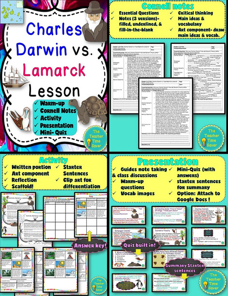 Evolution and Natural Selection Notebook Printable Bundle