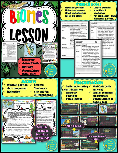 Ecology Ecosystems Unit Notebook Bundle