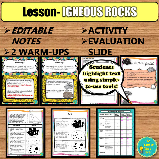 Rocks Unit Digital Notebook Bundle