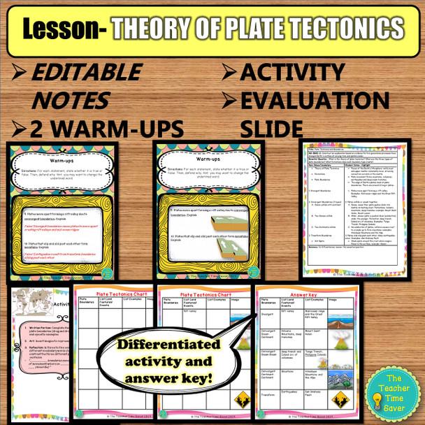 Plate Tectonics Unit Notebook Bundle