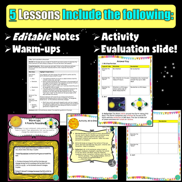 Space Interactive Notebook Digital Bundle