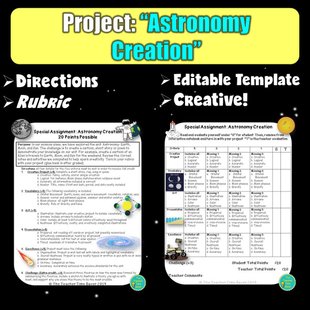 Space Interactive Notebook Digital Bundle