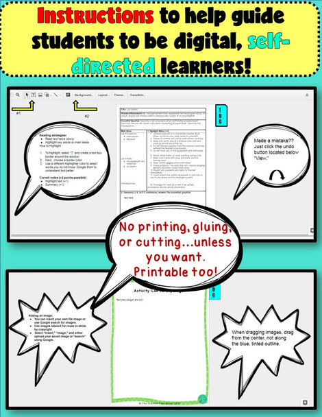 Newton's Law of Motion Unit Digital Notebook