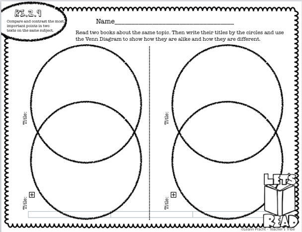 Skills-based Reading Logs for 2nd Grade