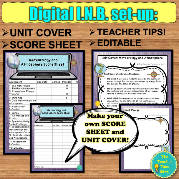 WEATHER & CLIMATE INTERACTIVE NOTEBOOK BUNDLE- GOOGLE APPS AND PRINTABLE