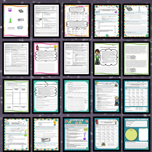 Scientific Method Digital & Printable Interactive Notebook BUNDLE