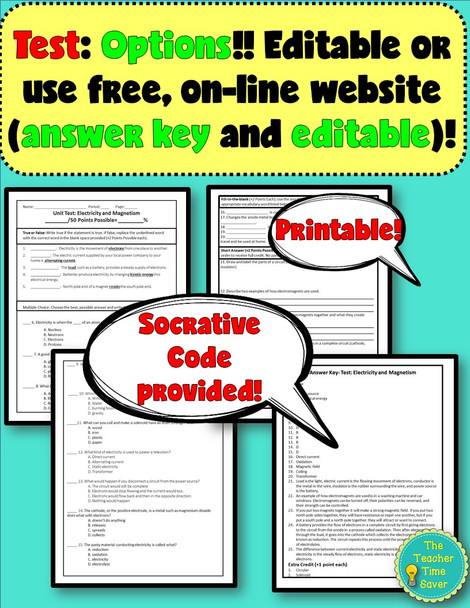 ELECTRICITY MEGA BUNDLE DIGITAL & PRINTABLE INTERACTIVE NOTEBOOK