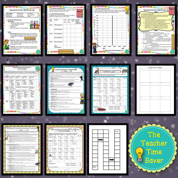 Energy Interactive Digital and Printable Notebook Bundle