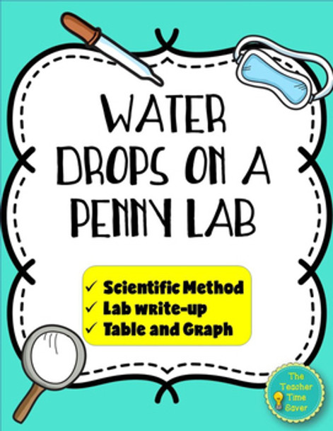 Water Drops on a Penny Lab Activity Printable - FREE