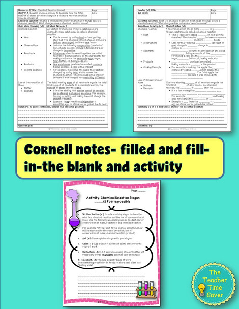 Chemical Reactions Lesson