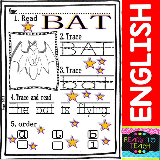 Halloween Free Word Work Mini-Set for Little Kids - FREE