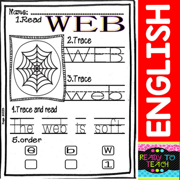 Halloween Word Work Set for Little Kids (Printables)