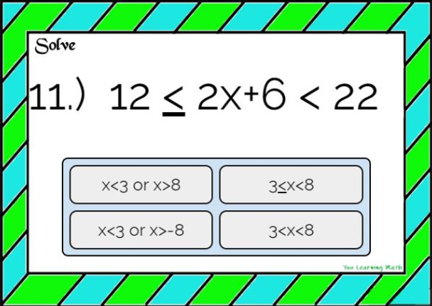 Solving and Graphing Compound Inequalities: Digital BOOM Cards + Task Cards