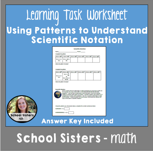 Scientific Notation Patterns Task