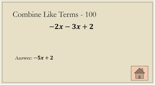 Expressions Jeopardy Game