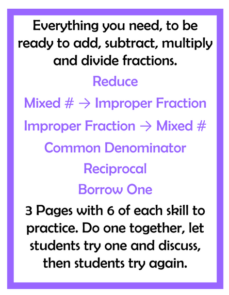 Fraction Tool Box