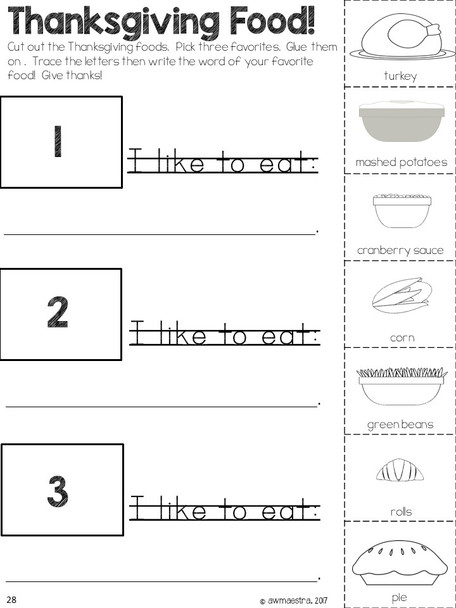 Thanksgiving Lesson Plans Thematic Unit Pre-K English Spanish Bilingual