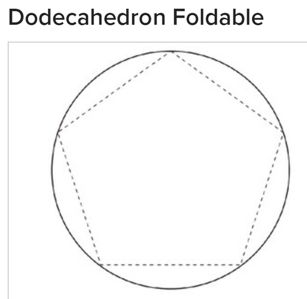 Dodecahedron Foldable