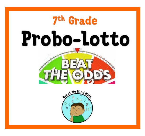 Probability Vocabulary Notes and Probo-Lotto Activity