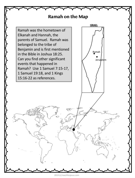 Sunday School Lesson about Hannah from 1 Samuel 1