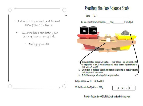 Reading and Pan Balance Scale