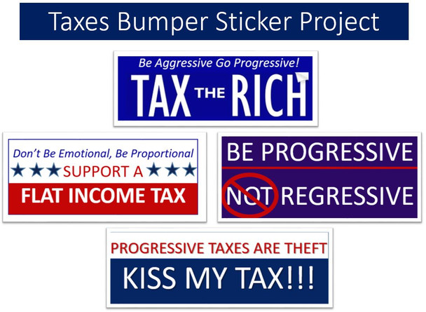 Tax Structures Bumper Sticker Project Economics