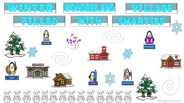 Classroom Winter Door/Bulletin Board Decorations 