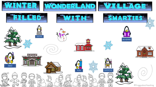 Classroom Winter Door/Bulletin Board Decorations 