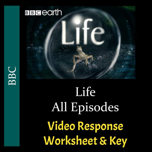 Life - All Episodes - Video Response Worksheets & Keys Bundle