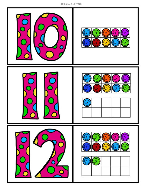 Candy Addition, Subtraction, and Numbers 1-20