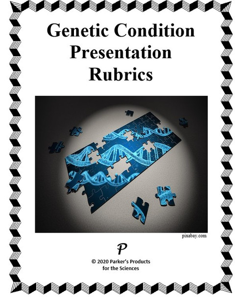 Time-Tested Rubrics Sheet for a Genetic Condition Presentation Project