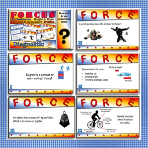 Forces - The Complete Middle School Module Plus 2 Test Prep Lessons Plus 13 Games