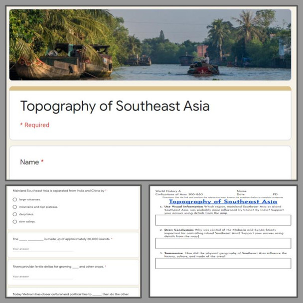 Topography of Southeast Asia