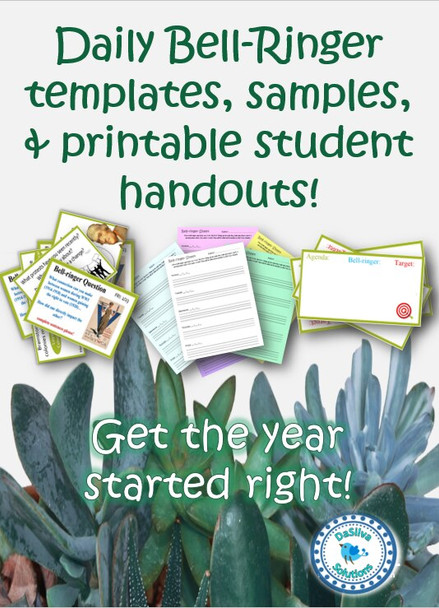 Daily Bell Ringers, printables, samples and more