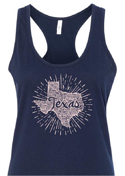Navy with Light Pink Ink