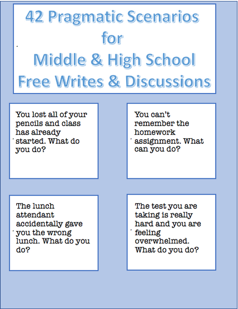 42 Pragmatic Scenarios for Middle & High School - Free Write and Discussion