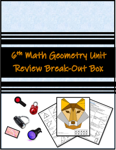 6th Math Geometry Unit Review Breakout