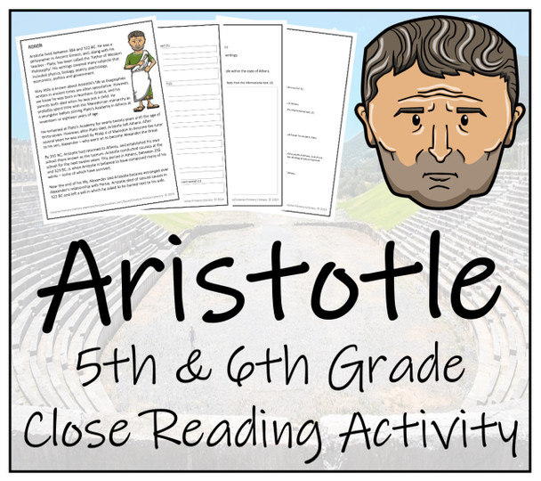 Aristotle Close Reading Activity | 5th Grade & 6th Grade