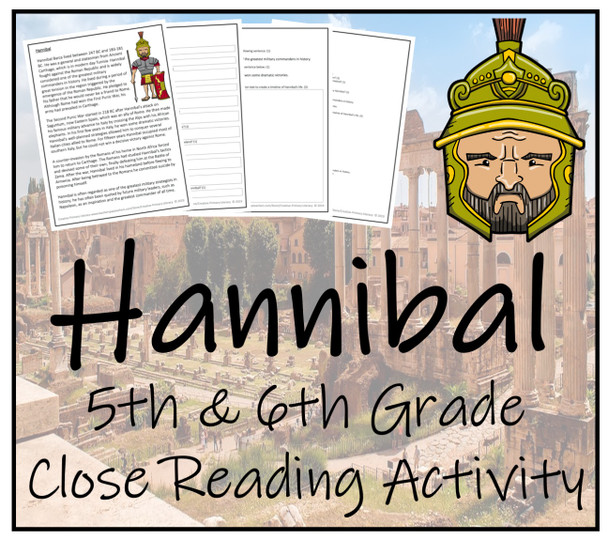 Hannibal Close Reading Activity | 5th Grade & 6th Grade