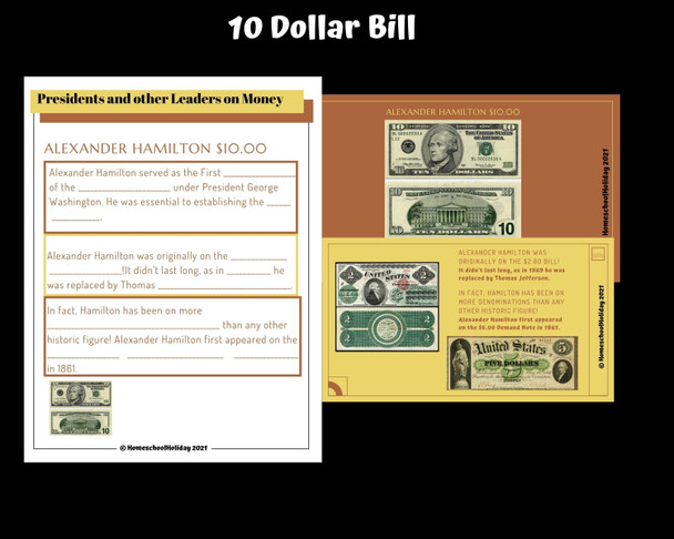 Presidents on Paper Money  Google Slides & Guided Notes 