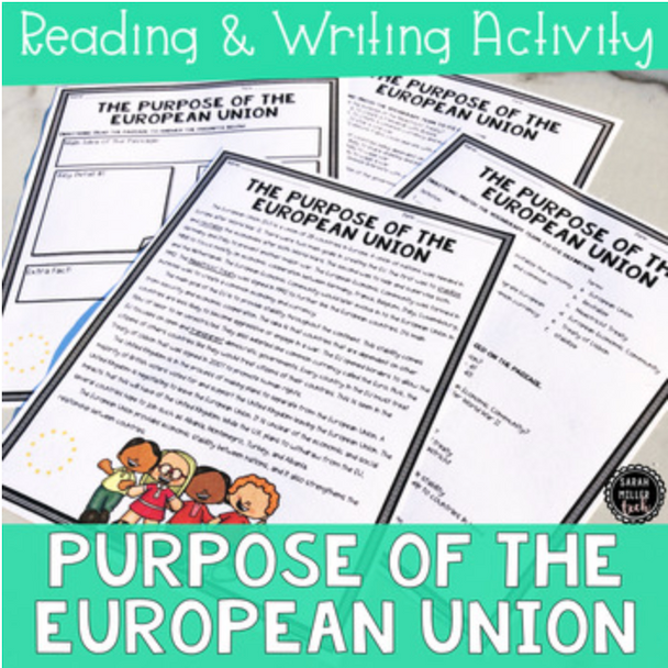 Purpose of the European Union Reading Packet (SS6E8d)