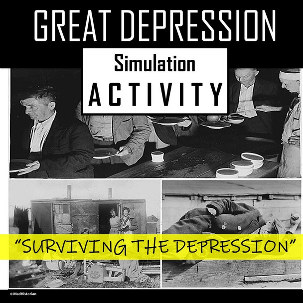 Great Depression- "Surviving the Depression" Group Activity (Super Engaging!)
