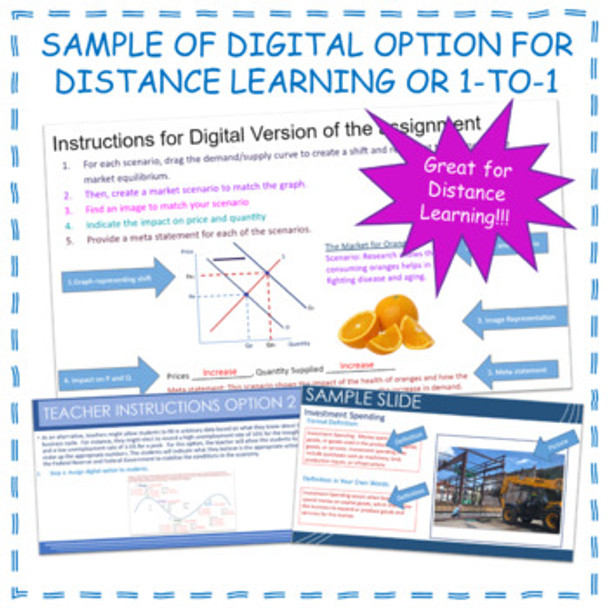 10 One-Pagers, Posters, Booklets, and Projects for Economics Printable or Google Slides