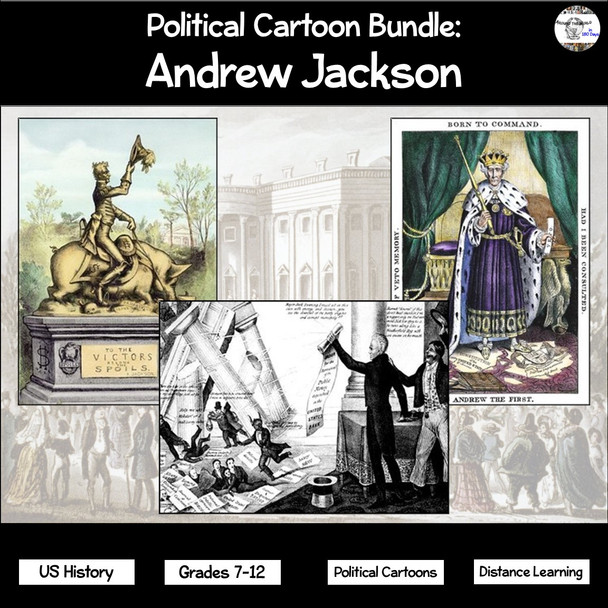 Political Cartoon Bundle: Andrew Jackson