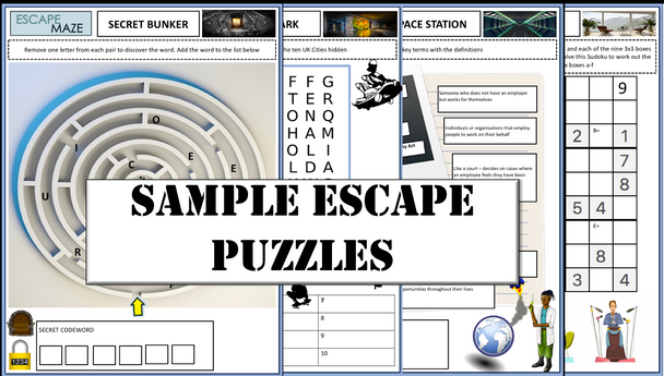 3rd Gen Maths Digital Escape Room 