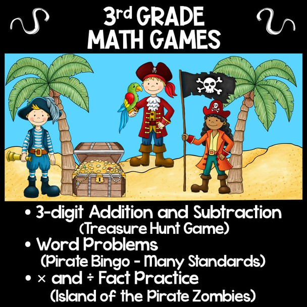 3rd Grade Math Games - 3-digit Addition and Subtraction - Word Problems - Fact Fluency- 