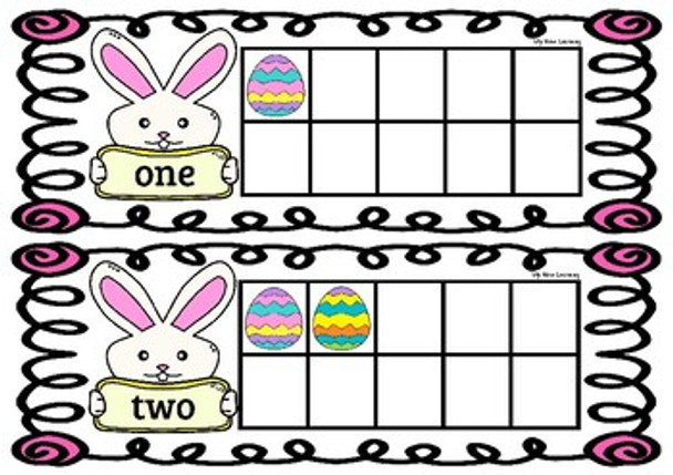 Easter Bunny Ten Frames