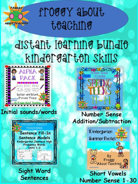 Kinder Distance Learning Bundle